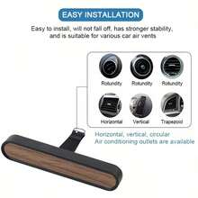 1 Set Metal Car Diffuser With 10 Sponge Sticks, Refreshes Air, You Can Add Air Freshener And Essential Oils, Fragrance-Free Vent Clip Fits All Models - Black + 10 Sponge Sticks Set - View 7