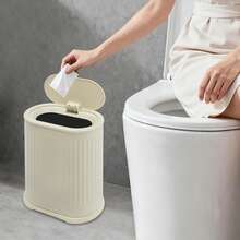 YUNRUX Trash Cans - White - View 1