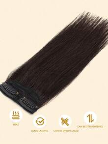 4-Inch Top Pad Hair Piece Wig For Women, One-Piece, Two-Clip, Invisible And Seamless, Small-Sized, For Hair Loss Compensation - Multicolor - View 8