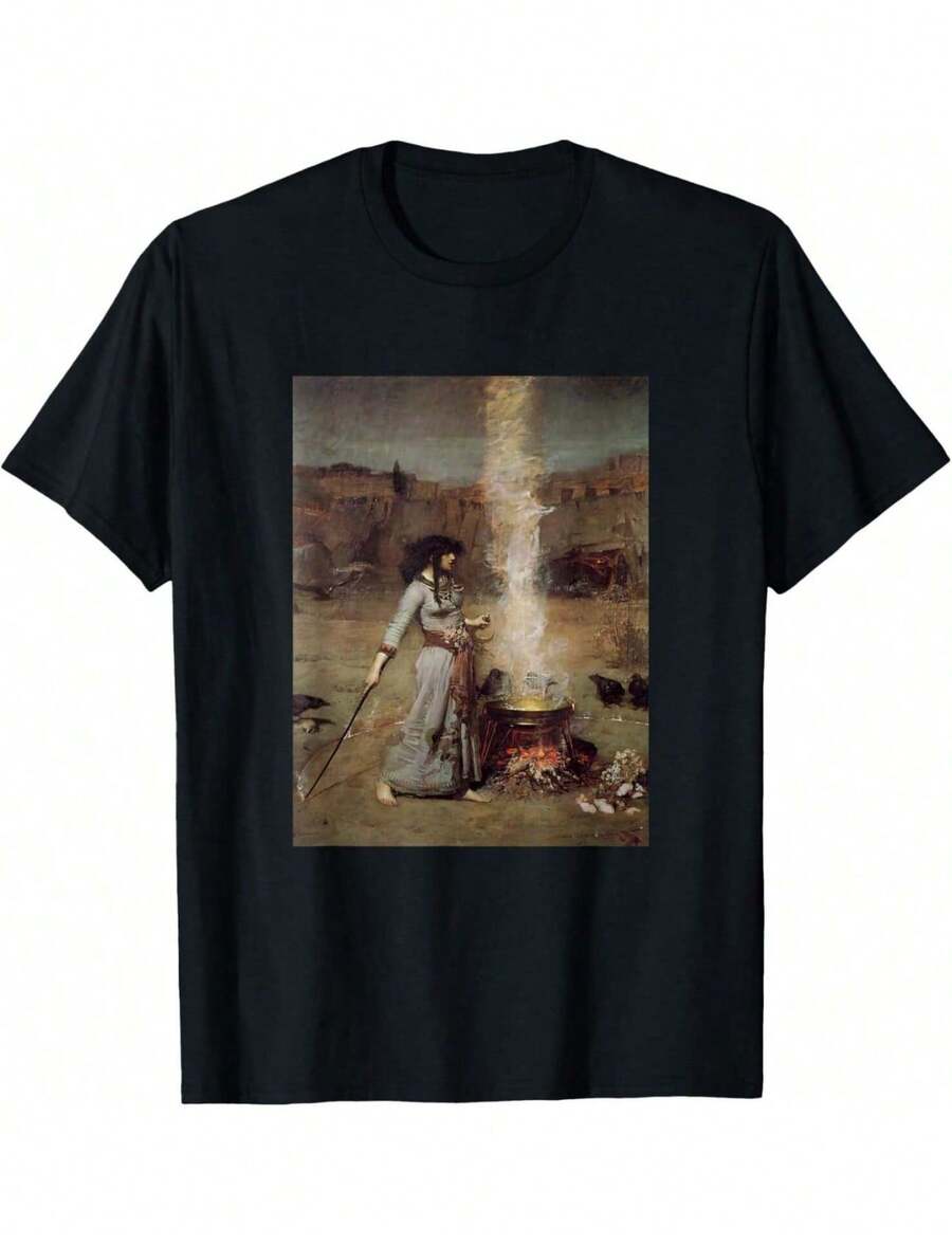 Camiseta con la imagen de "The Magic Circle" de John William - Negro - Ver 1