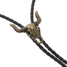 Corbata bolo ajustable estilo western cruz vaca collar bohemio mujer accesorio rústico vintage camisas vaquera - como en la foto - Ver 4