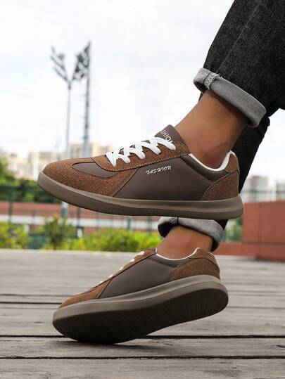 Unisex Casual Lace-Up Flat Sneakers, Multifunctional Sports Shoes For Students, Indoor Fitness Training