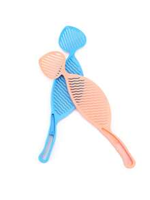 2pcs Multi-Functional Rice Washer, Home Rice Washing Strainer With Hand Guard, Kitchen Tool - Multicolor - View 6