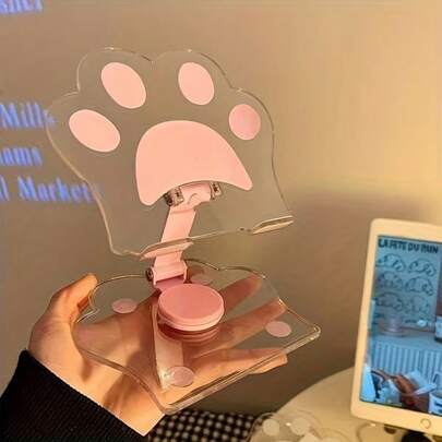 多功能平板电脑支架，休闲桌面支架，360°旋转可调节便携可折叠桌面配件，适用于平板电脑和智能手机，带防滑垫，适合家庭和办公室使用，轻巧节省空间，稳固防滑，适配所有设备，多种款式可选，也是一份很棒的礼物。