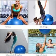Pelota Fitness De Ejercicio para Yoga Pilates con Bomba para Pilates Yoga DEmbarazo Eporte Ejercicios Abdominales Y Ejercicios Bsicos Fitness Equilibrio Gym - azul + 55cm - Ver 10
