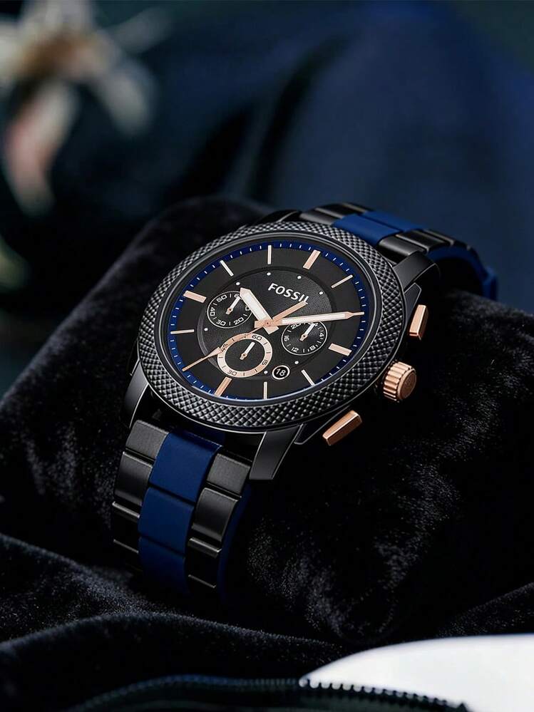 Fossil Đồng hồ cơ nam, vỏ thép không gỉ màu đen FS5164 - màu đen - Xem 6