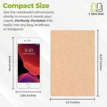 Travel Journal, 6 Pack Notebook Journal For Travelers Work School Writing Note Taking Kraft Brown Soft Cover A5 Notebooks 5.5" X 8.3", 60 Blank Pages, 30 Sheets,39982599 - Màu Lilac Tím - Xem 2