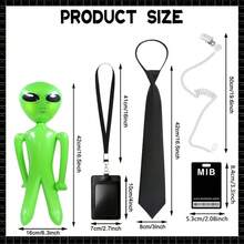 6pcs Fashion Creative MIB Agent Costume Accessories, Secret Service Costume Set Suitable For Men & Women Cosplay - Black - View 3