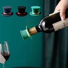 1/3个装 魔术盖硅胶瓶塞 - 可重复使用的红酒瓶塞，防尘，防漏，饮料和香槟瓶塞，酒吧配件，万圣节礼物，返校季，圣诞节，情人节，斋月，瓶塞，葡萄酒瓶塞，葡萄酒瓶塞，厨房配件，酒吧 - 彩色 - 查看 10