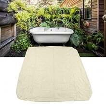 CYPNProtector de cubierta para tina de hidromasaje multifuncional cuadrado fácil de plegable con bolsa de almacenamiento para tina 207 x 207 x 30 cm beigeFashion - 227211736 - Ver 3