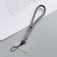 Sangle de poignet ajustable avec boucle, sangle de poignet minimaliste de couleur unie, cordon diagonal anti-perte unisexe, bracelet de poignet court et durable compatible avec Android et la plupart des smartphones, cadeau pour mère, famille, amis, enfants, anniversaire, chaîne de téléphone pour les fêtes - Multicolore - Voir 11