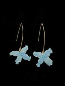 Fashionable European And American Creative Petal Earrings, Heart Flower Earrings For Women - Multicolor - View 6