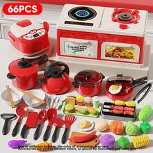 76 piezas Juego de cocina de juguete para niños, apto para niños y niñas, incluye mini estufa, arrocera, frutas, cuchara de revolver, wok, tabla de cortar y utensilios de cocina de simulación musical - Multicolor - Ver 4