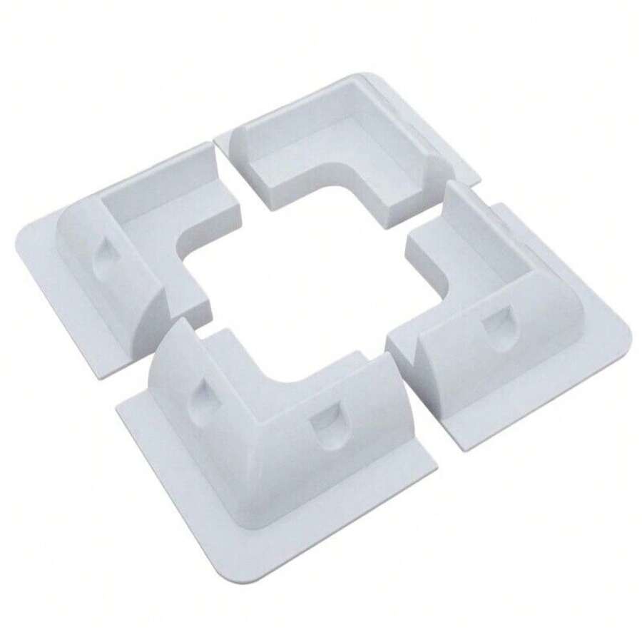 4pcs/7pcs Solar Panel Mounting Bracket Kit-Boat  Camper Van RV Roof Mount - White - View 1