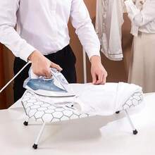 Tabletop Ironing Board 80 X 30cm Foldable Small Lightweight Compact Space Saving - White - View 7