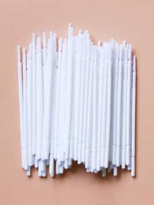 100pcs White & Black Cotton Swabs Brushes Eyelash Extension Tools - Multicolor - View 2