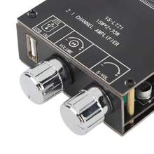 Placa Amplificadora de Potencia, YS LT21 Módulo de Placa de Amplificador Digital de Audio Bluetooth 2.1 Canales 15W 15W 30W con Canal de Graves,39836890 - Multicolor - Ver 5