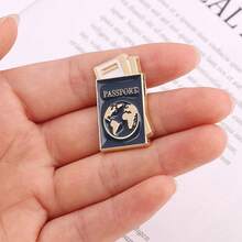 One "Protect The Earth" Drip Oil Brooch, A  And Stylish Clothing Accessory. - 藍色 - 查看 4