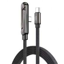 Cable de carga rápida tipo C de 240W con soporte para teléfono y cable de carga para juegos compatible con iPhone 17, 17 Pro Max, 16, 16 Plus, 16 Pro, 16 Pro Max, compatible con Redmi, compatible con cargador de viaje OnePlus - Negro - Ver 13