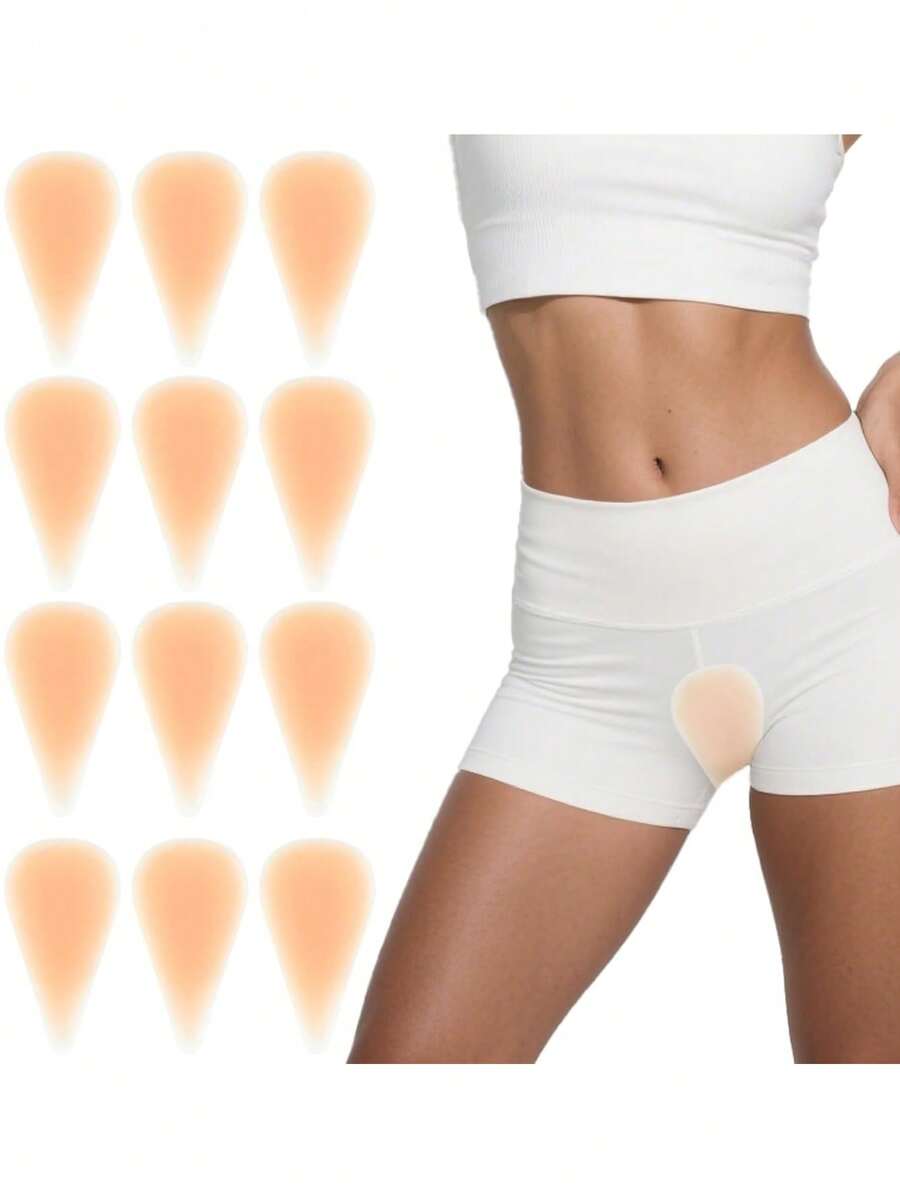 1 pieza Protector de de silicona reutilizable y sin costuras, adecuado para mujeres y niñas para yoga, ejercicio y surf en la playa - Naranja - Ver 1