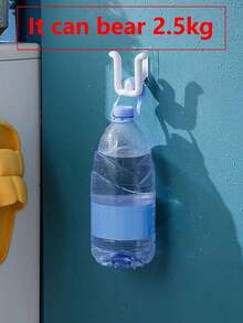 20pcs No Drill Bathroom Shoe Rack Adhesive System For Easy Hanging And Organization, Durable Water-Drainage Shoe Storage Hooks, Wall Mounted Organizer For Boots, Slippers, Sandals In Small Bathrooms, Quick Install, Strong Bond, Space Saving Solution, Modern Minimalist Accessory For Tidy Homes Designed For Busy Households Seeking Neat, Accessible Footwear Storage. - Multicolor - View 6