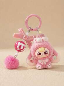 POKOJA LAND New Cute Big Ear Heart Shaped Keychain, Fashion Cartoon Accessory Bag Charm Key Chain