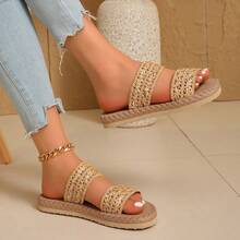 Teenage Girls' Slippers, New Summer Red Flat Lightweight Comfortable Non-Slip Soft Bottom Beach Sandals, Versatile