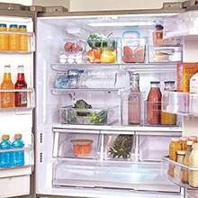 InterDesign Fridge/Freeze Binz Envase para Huevos, huevera de plstico apilable para 14 Huevos, Caja de Huevos, Transparente - transparente+14 huevos+set de 1+envase para huevos - Ver 8