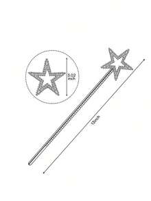 5pcs/8pcs/10pcs Magic Wand, Halloween Party Supplies Star Scepter Angel Fairy Magic Wand - Multicolor - View 5