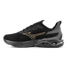 B2 Online Mizuno Wave Mirai 7 Men's Tennis Shoes, 100% Original, With Invoice And Warranty. - Đen / Vàng - Xem 2