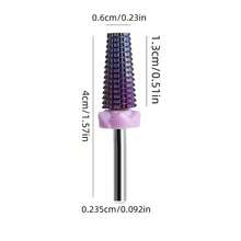 1 Pc Tungsten Steel Nail File Head, A Manicure Tool Suitable For Quickly Removing Nail Gel And Acrylic Nail Polish. - Multicolor - View 4