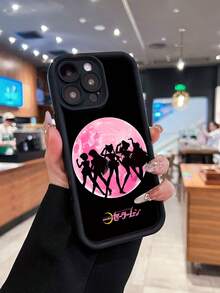 Estuche para teléfono  Silhouettes Compatible con estuches para teléfonos   17  16 Pro Max  15 Pro Max  13 y  12 Estuche para teléfono de TPU de cobertura total a prueba de golpes Una gran opción para familiares, amigos, amantes, novios/novias y regalos de San Valentín - Negro - Ver 3