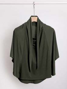 1pc Women's Convenient Tie-Up Muslim Hijab Prayer Jilbab Face Cover Underscarf, Dual-Use For Daily Wear Hijab Outfit - Multicolor - View 15