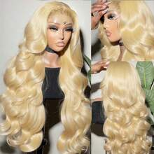 34 Inch Luxury Length & Volume | 13x6 HD Lace Body Wave Wig In 200% Ultra-Dense Virgin Human Blended Hair. Experience An Invisible Hairline With Pre-Plucked, Tiny Knots For A Flawlessly Natural Look. This Glueless Frontal Wig Offers Maximum Thickness, Soft Body Wave Curls, And Ultimate Styling Freedom. - S/613 - View 3