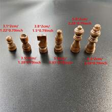 Wooden Chess Box Chess Piece Set 2.5-Inch 32 Pieces Portable Tabletop Entertainment Puzzle Game - 1套 - 查看 2