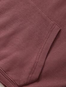 Áo Hoodie Nữ KATSEYE Merch, Tay Dài, Dáng Rộng, Ấm Áp, Thích Hợp Cho Mùa Thu Đông - màu đỏ gỉ - Xem 5