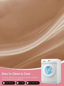 1pc Luxury Satin Fitted Sheet, Fits Mattress Depth 15-17 Inches, Soft & Breathable, Wrinkle-Resistant, Improves Sleep Quality, Luxury Hotel Style, Full Wrap-Around Elastic Band Design, Deep Pockets, Fits Twin, Full, Queen, King Beds, Oeko-Tex Certified, Coral Orange - Coral Orange - View 8