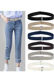 Stretch Invisible Belt Simple Lazy Belt Fat Fat Elastic Belt Buckle-Free Elastic Belt - Multicolor - View 4
