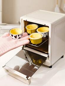 20pcs Air Fryer Tinfoil Bowls, Aluminum Foil, Reusable, Household Oven Cake, Baking Mold, Tinfoil Box, Cup - Multicolor - View 5