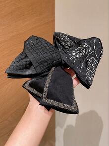 1/2 chiếc kẹp tóc tam giác đính đá kẻ caro thời trang dành cho nữ, kẹp tóc kiểu mới cho kiểu tóc búi, sành điệu và tiện lợi cho tiệc tùng, đi biển, mặc váy, mặc hàng ngày, thích hợp cho hẹn hò, kỳ nghỉ, quà tặng ngày Valentine, quà tốt nghiệp, phụ kiện tóc thanh lịch dành cho nữ - Nhiều màu - Xem 4