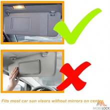Parasol de Coche, Extensin TAC (Paquete DE 2) para el da y la Noche Anti-Resplandor, Anti-Deslumbramiento y Anti-UV HD Parabrisas del automvil por Mobi Lock - como se muestra en la figura - Ver 5