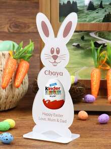 Personalized Holiday Candy Display Stand, Customizable Easter Bunny Egg Holder, Customizable Celebration Gift, Customizable Easter Decor, Fashionable Holiday Desktop Decor, Thoughtful Gift For Family And Friends, Home Decor, Easter Eggs, Whole Family - Style a - View 5