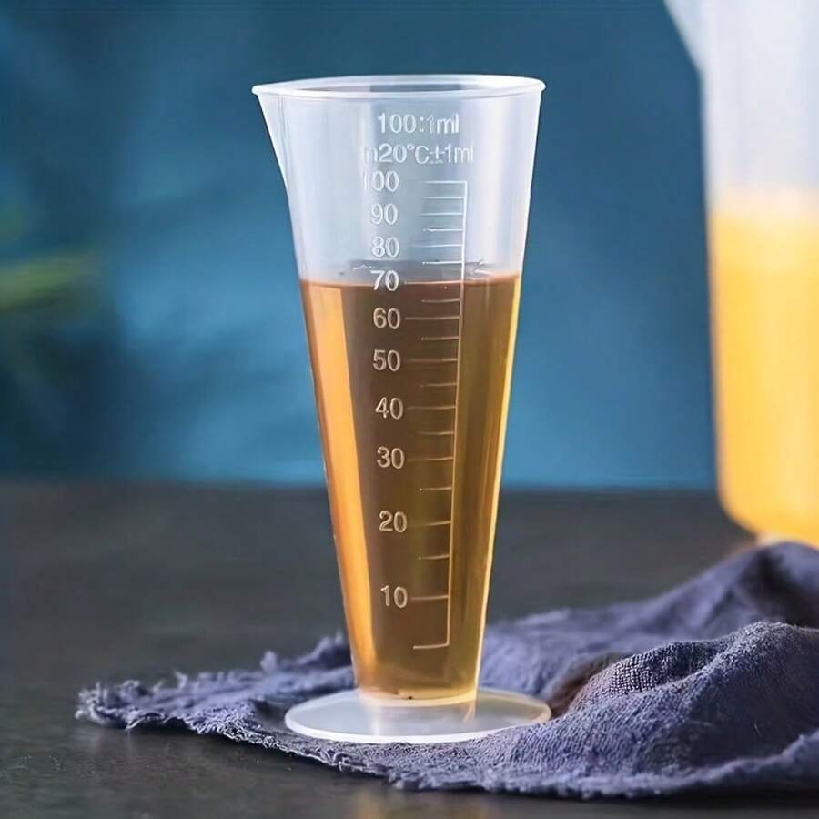 100°C Heat Resistant Conical Measuring Cup, Precise Measurement, Ideal Lab Equipment - White - View 1