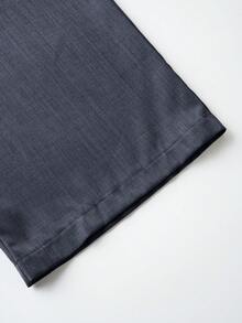 Quần tây nữ cạp cao kiểu vintage SMILE CHIC, phù hợp cho mùa xuân/hè, dáng rộng thoải mái, chất liệu vải mềm mại, thoáng khí, ống đứng, ống rộng, thích hợp mặc đi làm hàng ngày. - Màu xám đen - Xem 9