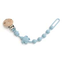 1pc Silicone Baby Pacifier Clip - Anti-Lost Pacifier Chain, Biteable Pacifier Holder For Infants Toddlers