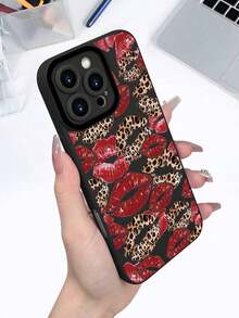 Leopard Print Red Lip Pattern Protective Phone Cover Fashion Forward Statement Y2K Aesthetic Wild Style Daily Accessory Compatible With IPhone 17 Pro Max 17Air 17Pro 17 16E SE4 16 15 14 13 13Mini 12 12Mini 11 X XS XSMAX Plus Pro CaseSimple Fashion Dark Red Stripe Pattern Phone Case - 顏色1 - 查看 6