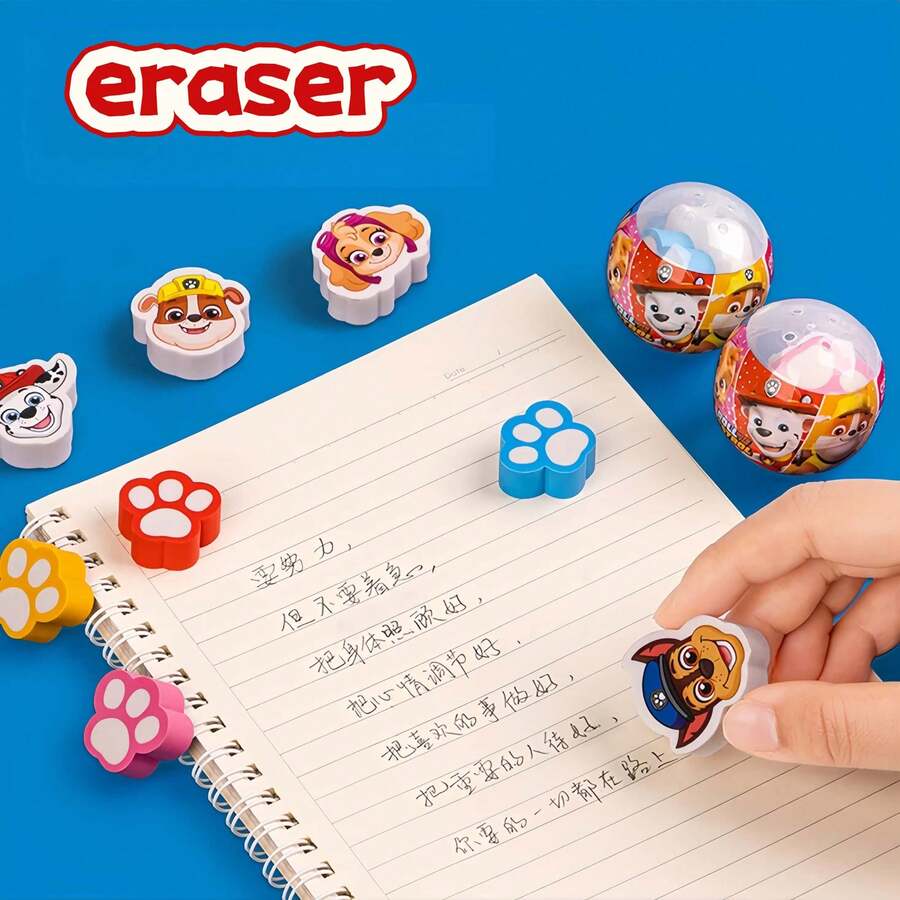Paw Patrol 1/3pcs Cute Dog Patrol Erasers, Easy To Use. Random Erasers Are Suitable For Office, Parties, And School Stationery; Erasers, Office Supplies, Pencils, School Supplies, Back-To-School Essentials, Teacher Essentials, Gifts; Ideal For Back-To-School Season And National Day, Soft Labels. Pictures Are For Reference Only, Please Refer To The Actual Product.
