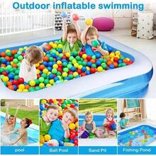 CYPNPiscina Inflable para Niños y Adultos Piscina hinchable de jardín Inflable Piscina Familiar Gran piscina de bolas para divertirse en familia Bomba inflable gratis.260*170*50CM 260CMFashion - 213570889 - Ver 8