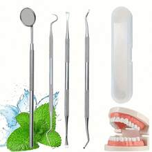 Home Oral Care Set - Includes Stainless Steel Toothbrush, Seamless Dental Floss And Storage Box, Effectively Removes Plaque, Protects Gums, Freshens Breath. - Multicolor - View 1