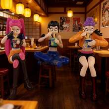 Kpop 魔法少女 Tiger Star 系列可动人偶 - 动漫游戏主题收藏人偶模型，桌面摆件，粉丝周边，适合作为派对和节日礼物（手工制品可能存在细微瑕疵，但不影响使用）。产品独立包装，无外盒。 - 彩色 - 查看 2